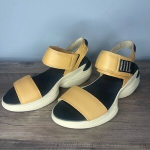 Sorel Explorer Blitz Stride Sandals Paradiso Peach Velcro (5)